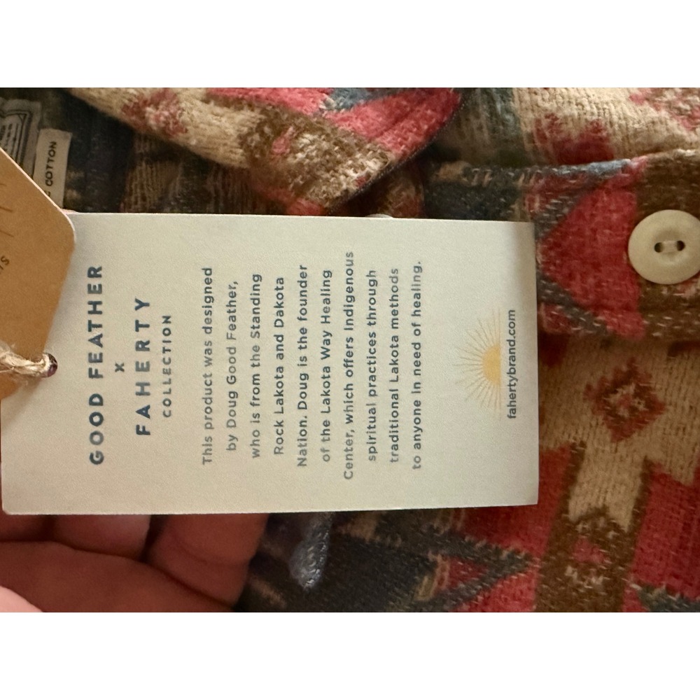 Faherty Canyon Overshirt x Doug Good Feather Artist Series XL - Picture 6 of 11